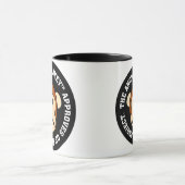 Mug Label : Projet approuvé par le singe fâché (Centre)