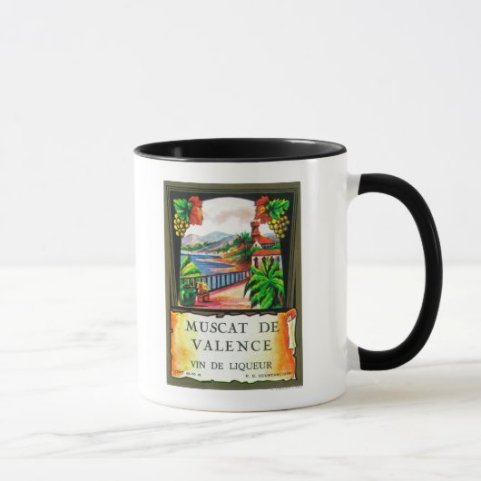 Mug Label Vin Muscat De ValenceEurope (Droite)