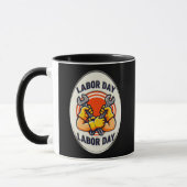 Mug Labor Day Worker Badge Tools Design (Gauche)