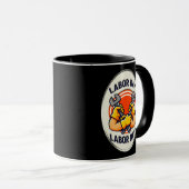 Mug Labor Day Worker Badge Tools Design (Devant droit)