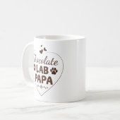 Mug Laboratoire de chocolat Papa Labrador (Devant gauche)