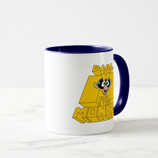 Mug Laboratoire de Dexter - Composez M pour singe (Devant droit)