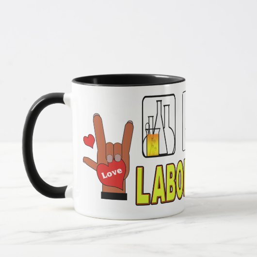MUG LABORATOIRE DE L'AMOUR DE LA PAIX (Gauche)