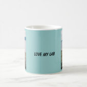 Mug Laboratoire jaune de plage (Centre)