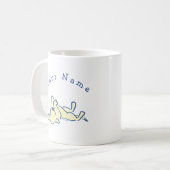 Mug Laboratoire Jaune Personnalisé Lounge Simple Blanc (Devant gauche)