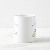 Mug Laboratoire Jaune Personnalisé Lounge Simple Blanc (Centre)