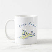 Mug Laboratoire Jaune Personnalisé Lounge Simple Blanc (Gauche)