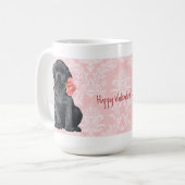 Mug Laboratoire noir Rose Valentine (Devant gauche)