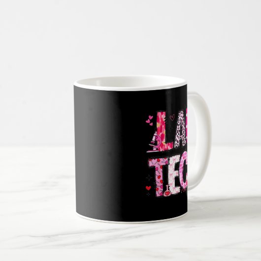 Mug Laboratory Tech Valentines Day Medical Lab Tech La (Devant droit)