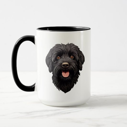 Mug Labradoodle Chien noir (Gauche)