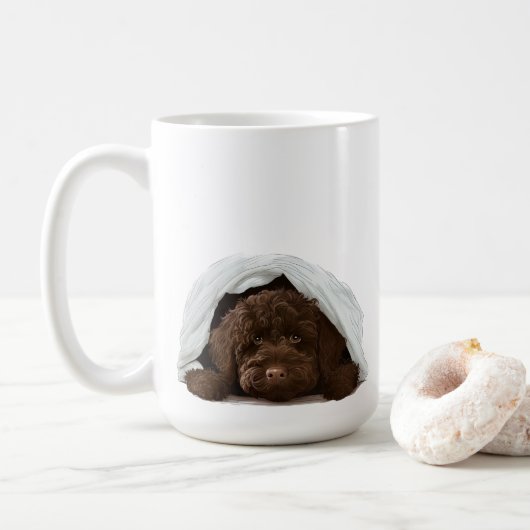 Mug Labradoodle Goldendoodle Chien Maman Doodle Thé Ca (Avec donut)