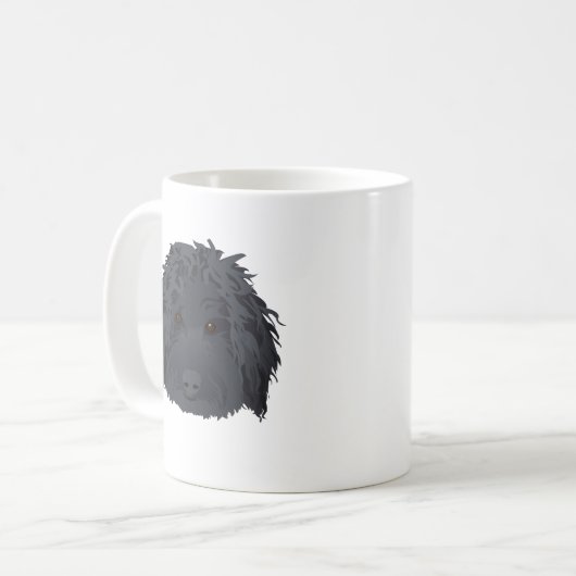 Mug Labradoodle noir (Devant gauche)