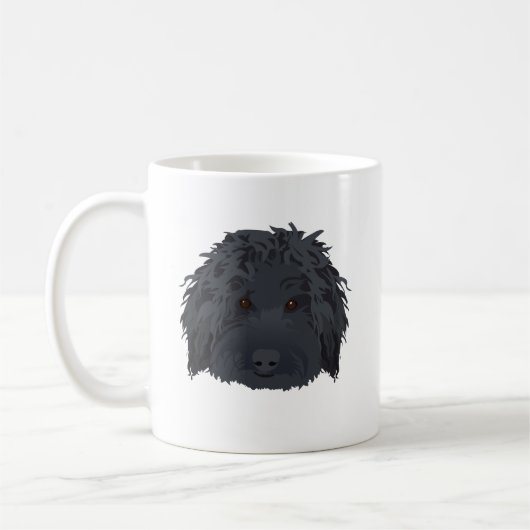Mug Labradoodle noir (Gauche)