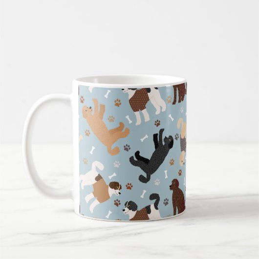 Mug Labradoodle / Os et pattes Goldendoodle (Gauche)