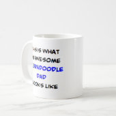 Mug labradoodle papa, génial (Devant gauche)