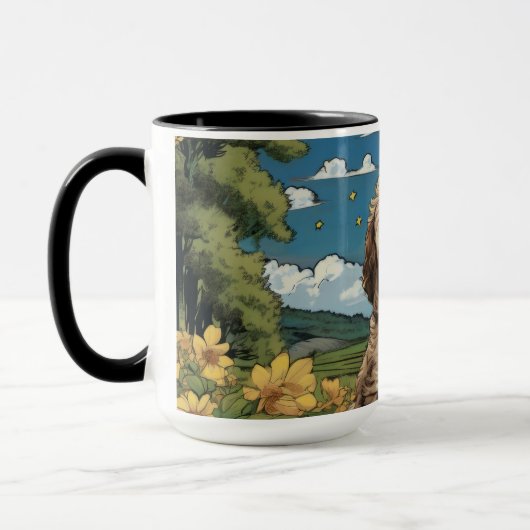 Mug Labradoodle Puppy Farm Matin (Gauche)