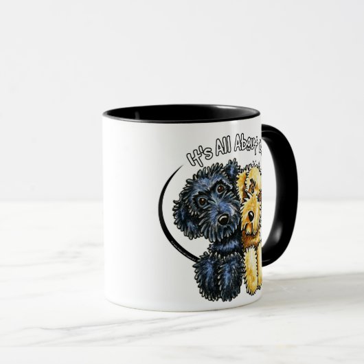 Mug Labradoodles Black Yellow IAAU (Devant droit)