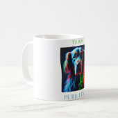 MUG LABRADOR AMOUREUX DES CHIENS PURE LOVE TEAM (Devant gauche)