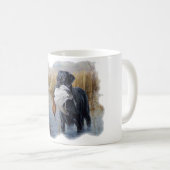 Mug Labrador avec la chasse de canard de canard (Devant droit)