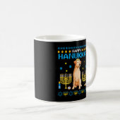 Mug Labrador Chanukah Juif Ugly Hanoukka Sweater Paj (Devant droit)