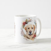 Mug Labrador Christmas Wreath Festive Pup (Devant droit)