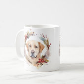 Mug Labrador Christmas Wreath Festive Pup (Devant gauche)