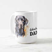 Mug Labrador DAD Cute Amoureux des chiens Black Lab Re (Devant gauche)