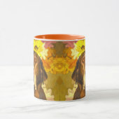 Mug Labrador en fleurs (Centre)