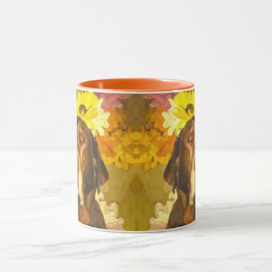 Mug Labrador en fleurs (Centre)