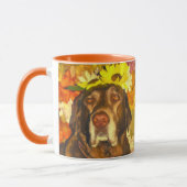 Mug Labrador en fleurs (Gauche)