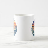 Mug Labrador heureux courant à travers l'océan au couc (Centre)