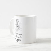 Mug Labrador Life est meilleur avec Custom Dog Name (Devant gauche)