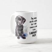Mug Labrador Maman Amoureux des chiens Mignonne Fête d (Devant gauche)