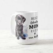 Mug LABRADOR MOM Amoureux des chiens personnalisé mign (Devant gauche)