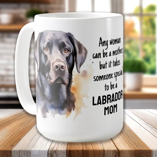 Mug Labrador Mom - Black Lab Amoureux des chiens - Fêt