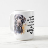 Mug Labrador Mom - Black Lab Amoureux des chiens - Fêt (Devant gauche)