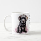 Mug Labrador Mom Cute Trendy Chien chiot branché (Gauche)