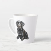 Mug Labrador noir (Angle gauche)
