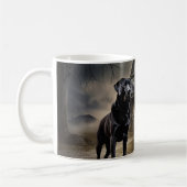 Mug Labrador noir Halloween Épouvantable (Gauche)