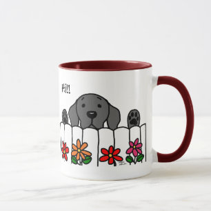 Mug Labrador noir vous observant