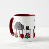 Mug Labrador noir vous observant (Devant gauche)