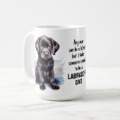 Mug Labrador Papa Amoureux des chiens Mignonne Fête de (Devant gauche)