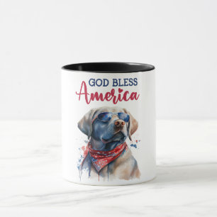 Mug Labrador Patriotique
