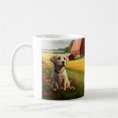 Mug Labrador Retriever à la ferme (Gauche)