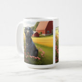 Mug Labrador Retriever à la ferme (Devant gauche)