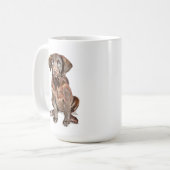 Mug Labrador Retriever au Chocolat (Devant gauche)