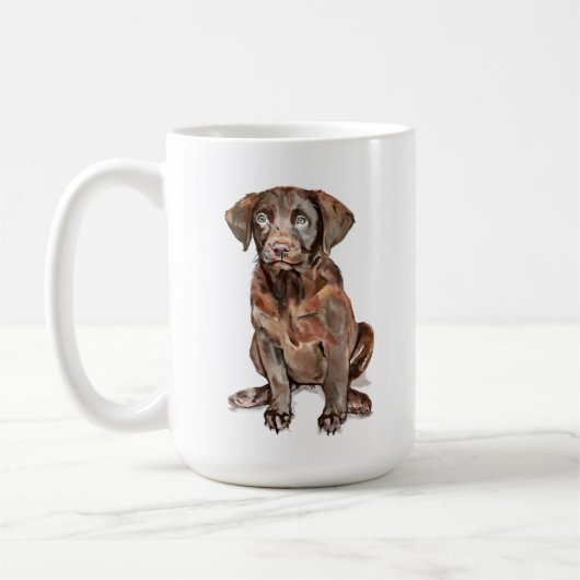 Mug Labrador Retriever au Chocolat (Gauche)
