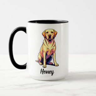 Mug Labrador Retriever avec nom personnalisé