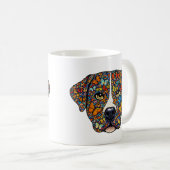 Mug Labrador Retriever Butterfly Kaleidoscope Portrait (Devant droit)