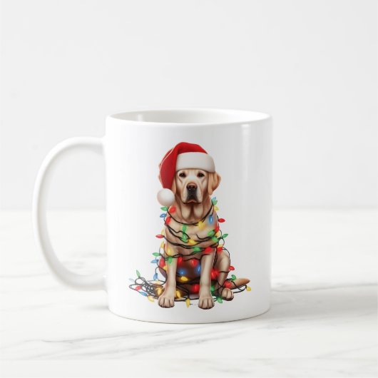 Mug Labrador Retriever Chien Chien Chien Chien Noël (Gauche)